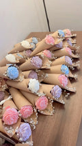 Poney flower candle bouquet