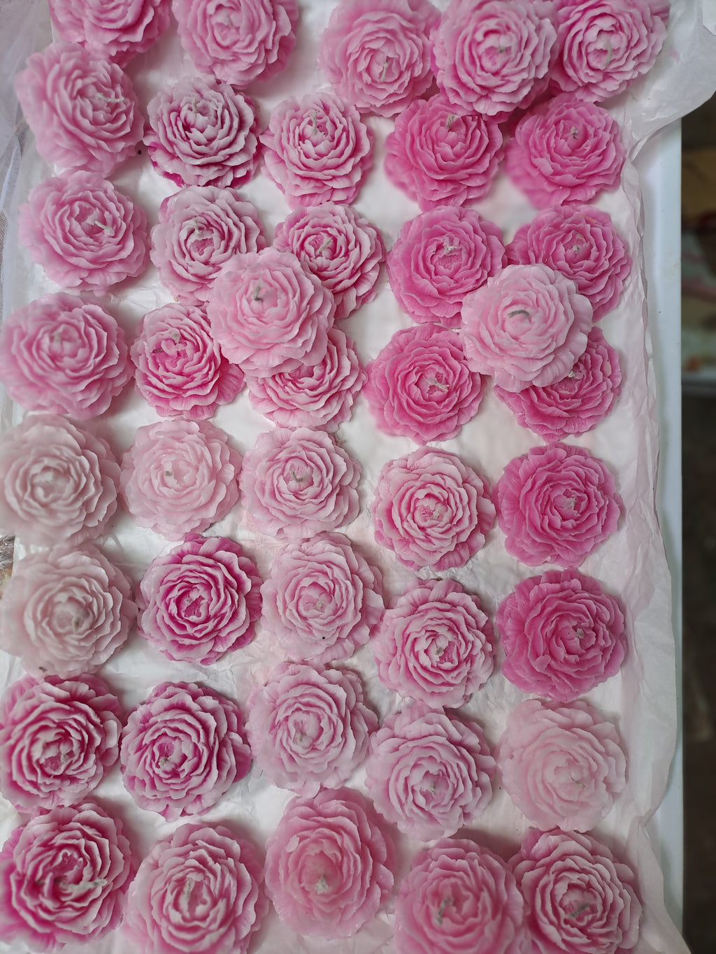 Poney flower candle