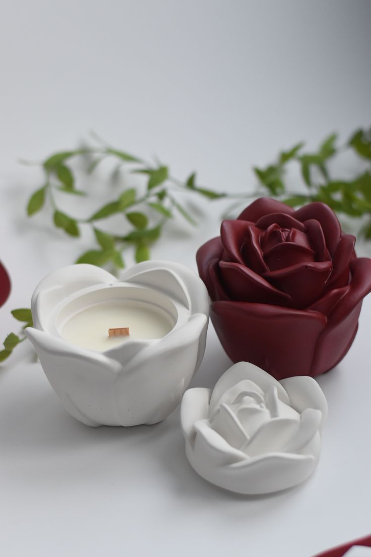 Rose Jar Candle Pot