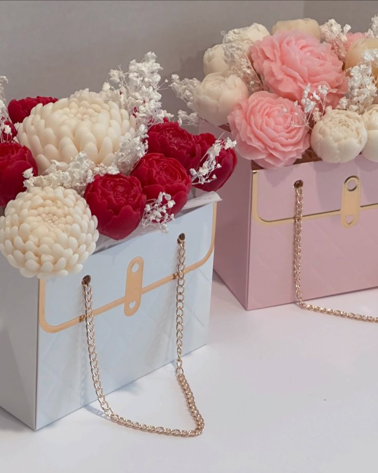 Chain candle bouquet