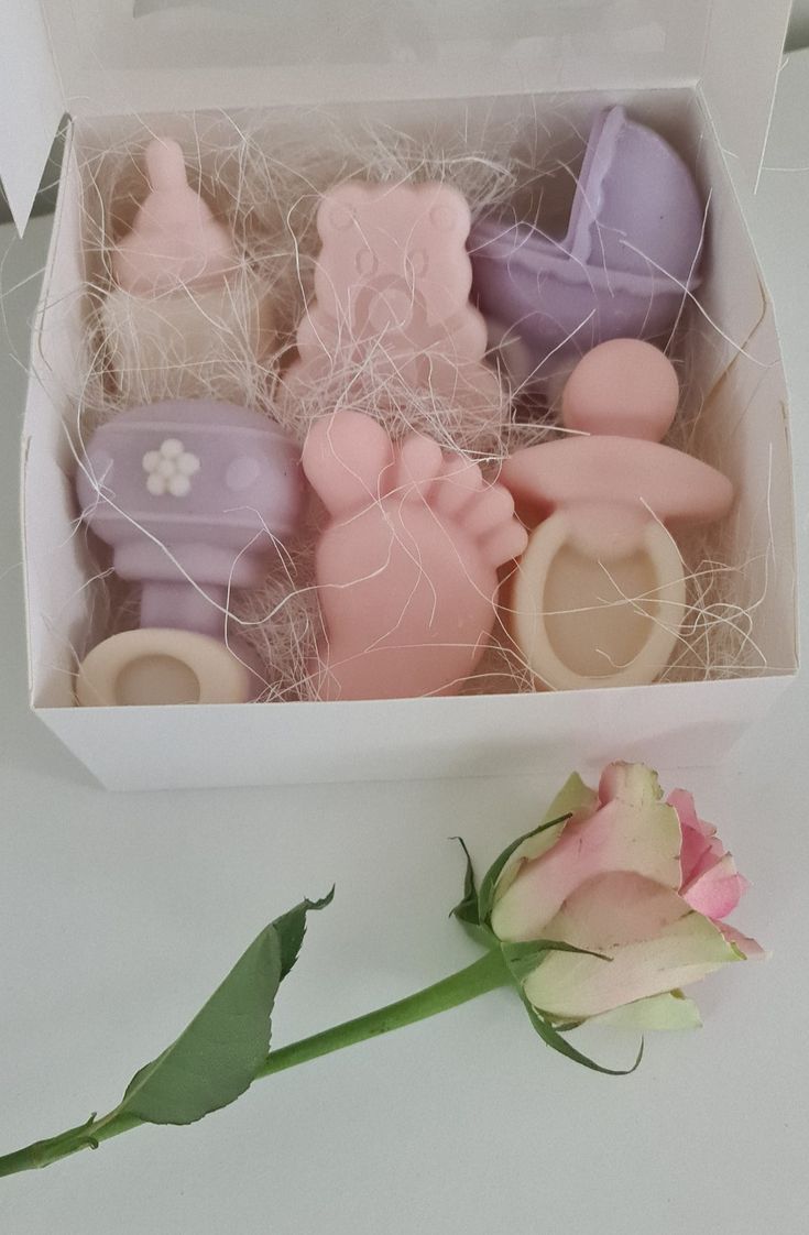 Announcement baby box Candles