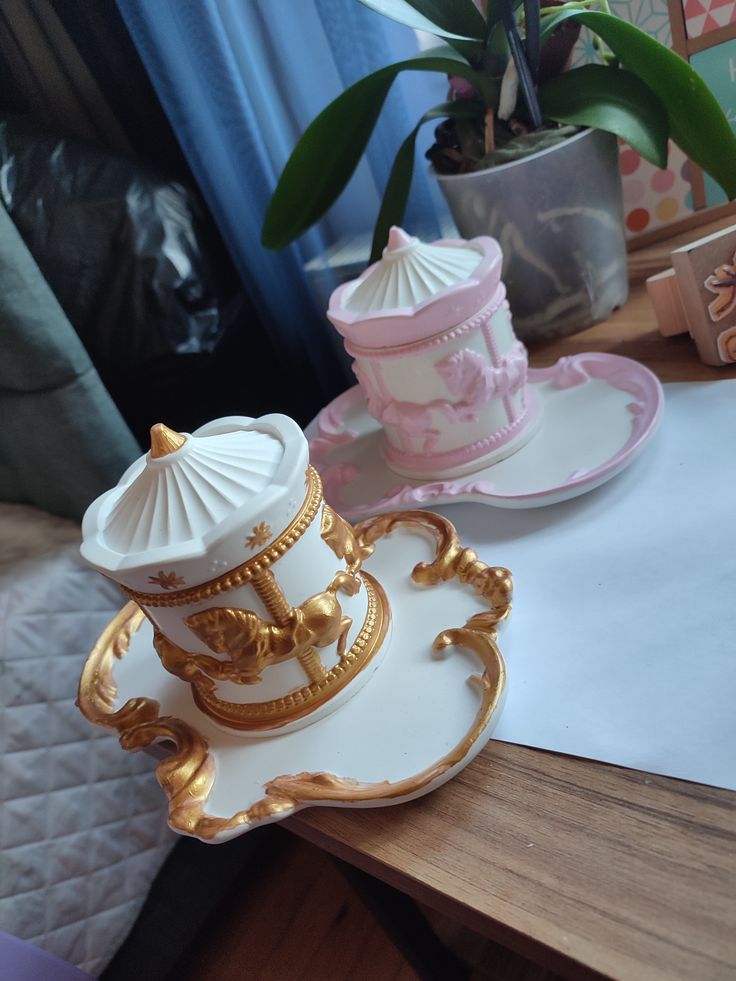 Carousel box with stylish tray